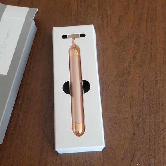 Complex Culture Sonic T-Bar Facial Massager for Puffiness, Tension, Contour New - Picture 6 of 11